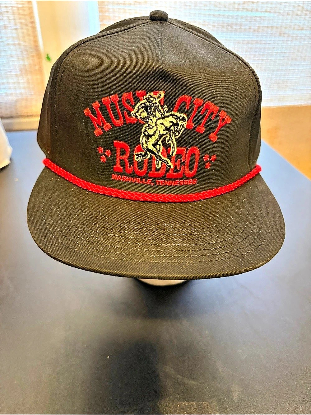 Music City Rodeo Black & Red Trucker Hat